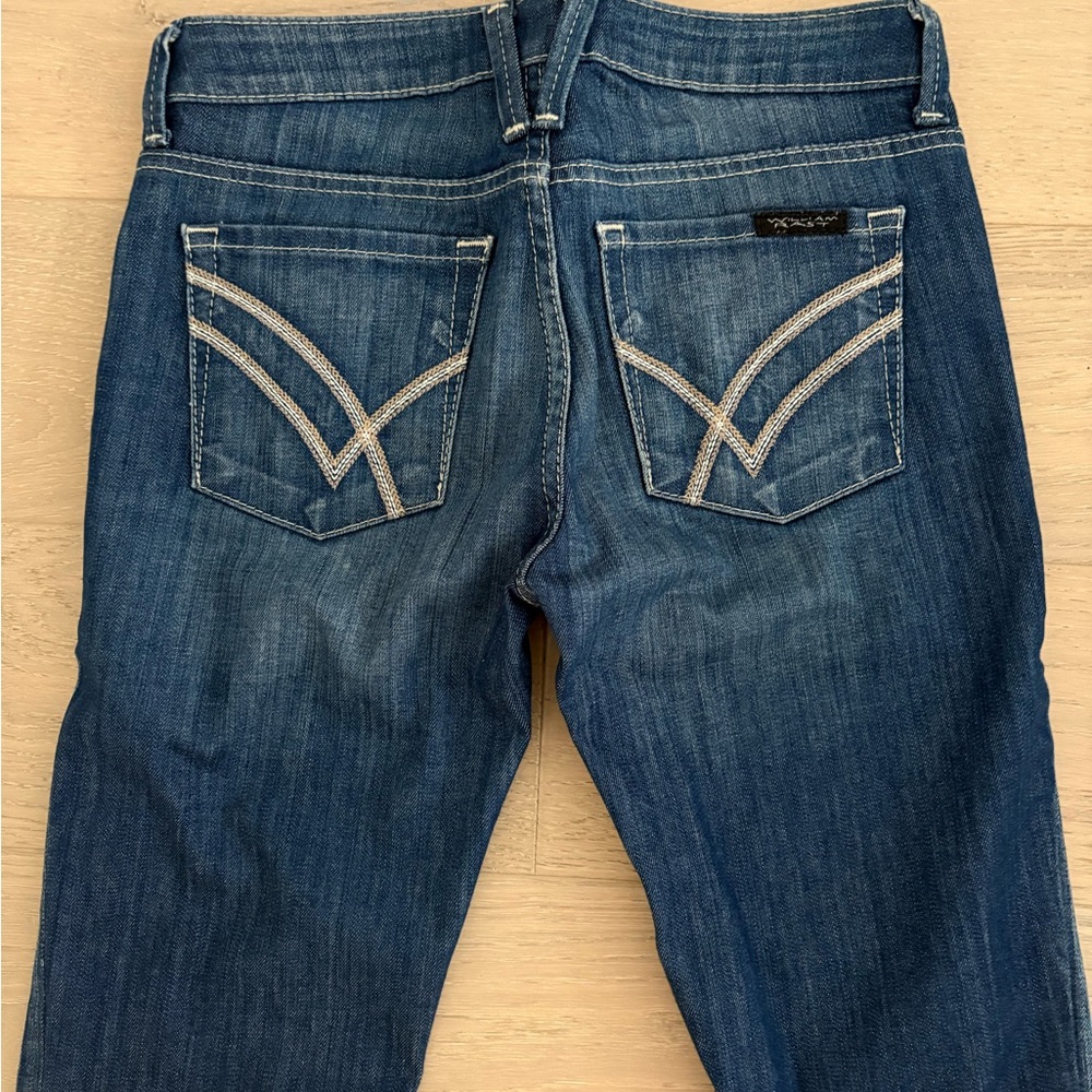 William Rast Women's Dark Blue Straight Leg Jeans